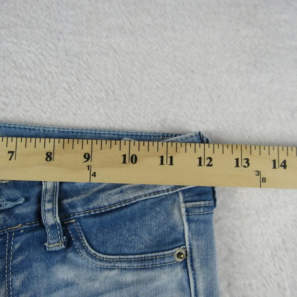 Abercrombie & Fitch Skinny Jeans Women 24 Light Blue Low Rise Stretch